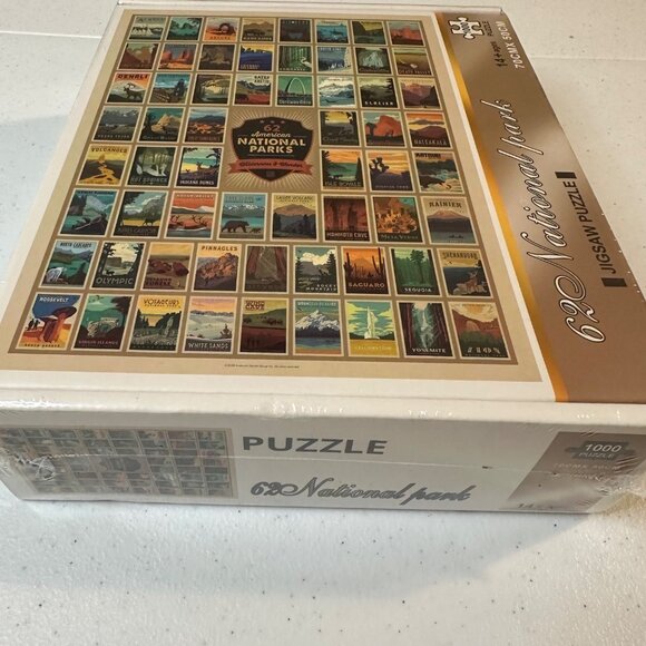 SEALED 1000 piece jigsaw puzzle 62 American National parks Wilderness & Wonder - Picture 2 of 10